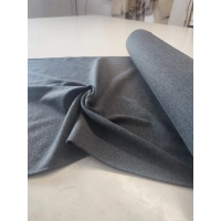 Ściągacz bawełniany gładki do wykończenia bluzy - szary melanż